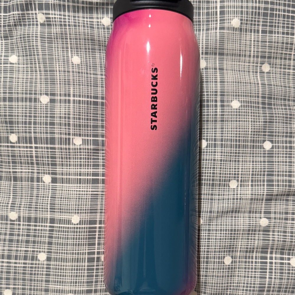 Starbucks Vibrant Pink and Blue Tumbler